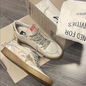 Golden Goose Ballstar leather & canvas 37
